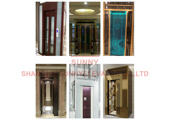 ascenseurs à la maison résidentiels de la décoration 1.5m/S de passager de luxe de villa avec le contrôle de monarque